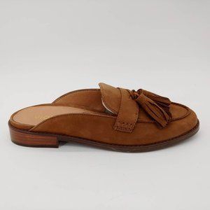 COPY - Vionic Womens Reagan Mule Flat Shoes Brown Nubuck Leather Slip On 10M NEW